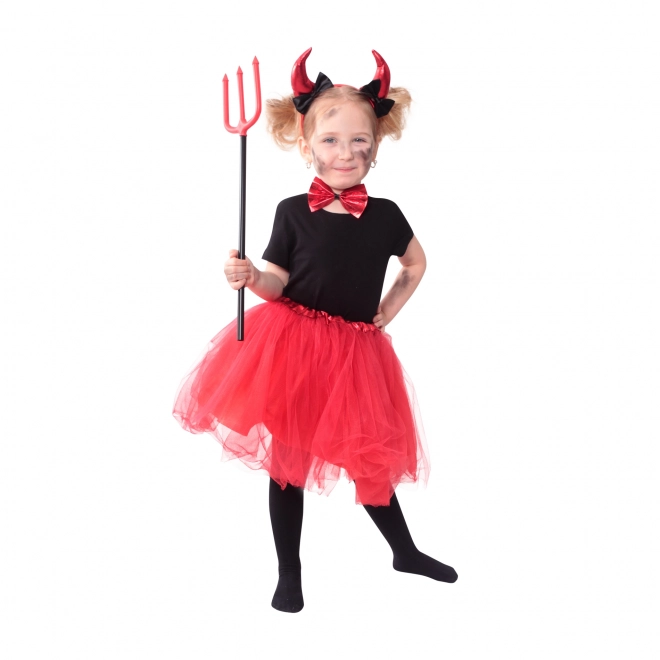 Costume Bambina con Gonna Tutu da Diavoletta