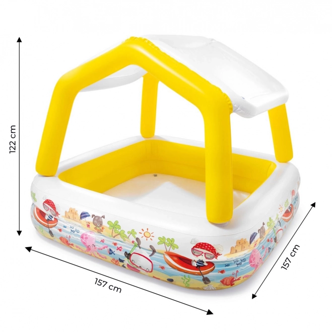 Piscina Gonfiabile per Bambini con Tetto Intex