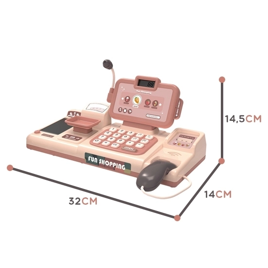 Cassa Negozio per Bambini con Scanner e Microfono Woopie