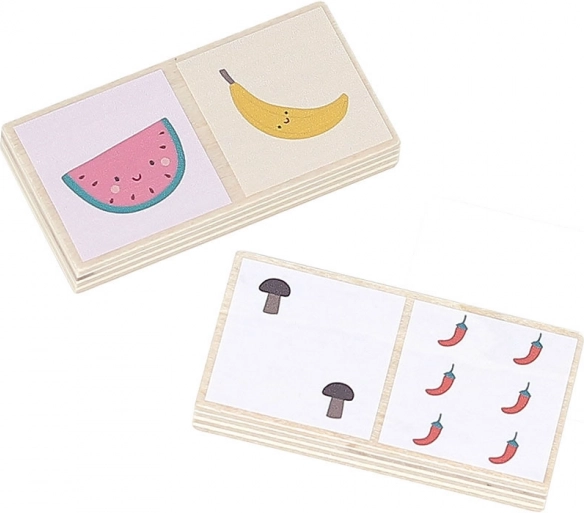 Domino in legno Frutta e Verdura Sarah Betz