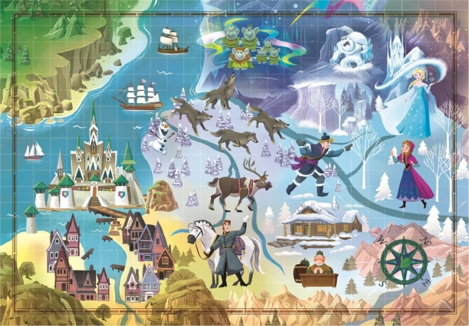 Puzzle 1000 pezzi Story Maps Frozen