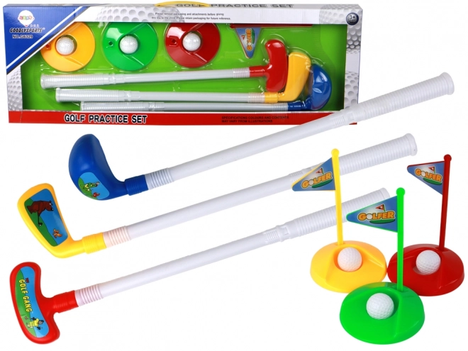 Set mini golf per bambini con mazze 12 pezzi