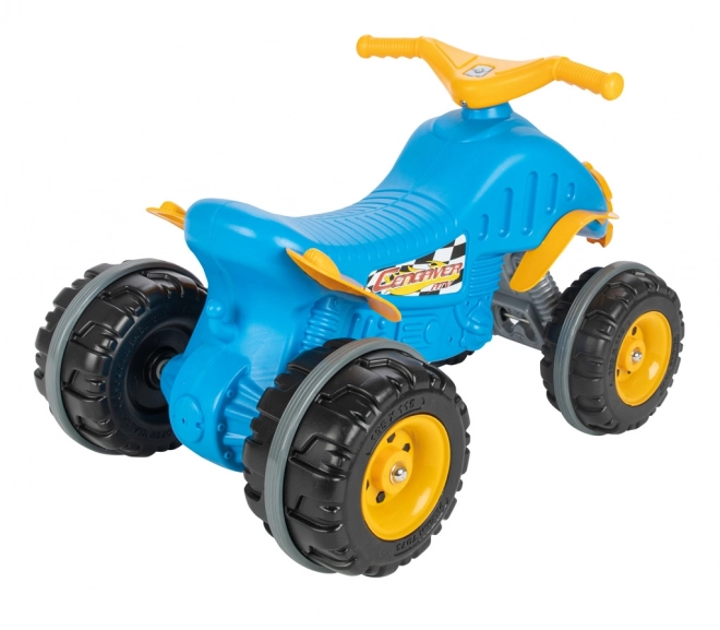 Bicicletta senza pedali per bambini quad blu