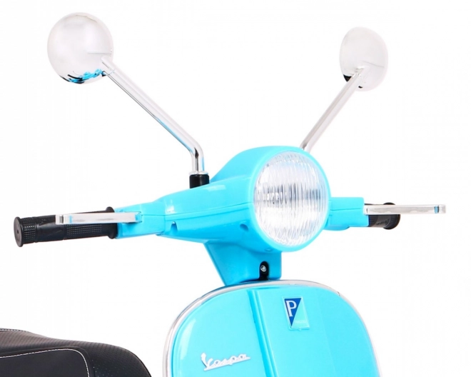 Scoter elettrico per bambini Vespa con ruote ausiliarie e audio