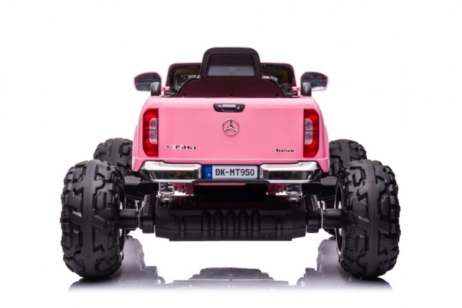 Auto elettrica per bambini Mercedes DK-MT950 4x4 rosa chiaro