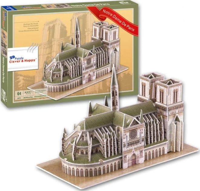 Puzzle 3D Cattedrale di Notre Dame Parigi