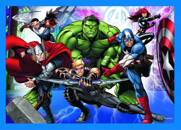 Coraggiosi Avengers | Puzzle 4 in 1 | Trefl