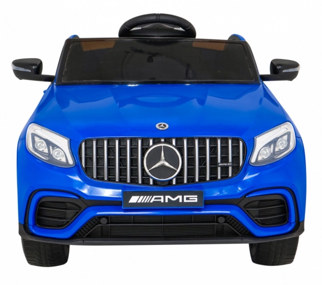 Mercedes Benz GLC63S per bambini Blu + telecomando + trazione 4x4 + MP3 LED + EVA + partenza lenta