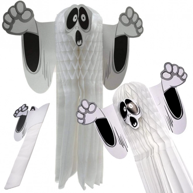 Decorazione Pendente Fantasma Halloween in Carta 3D