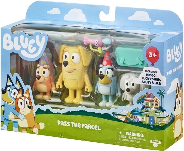 Set di figurine Bluey 4-pack