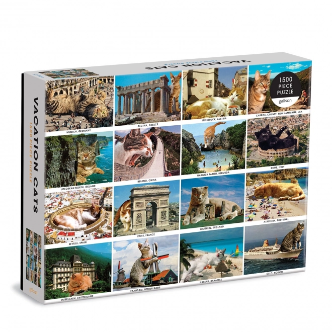 Puzzle Galison Gatti in Vacanza 1500 Pezzi