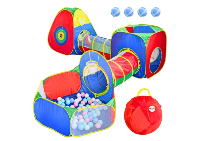 Grande Area Gioco Tenda per Bambini con Tunnel e Piscina di Palline