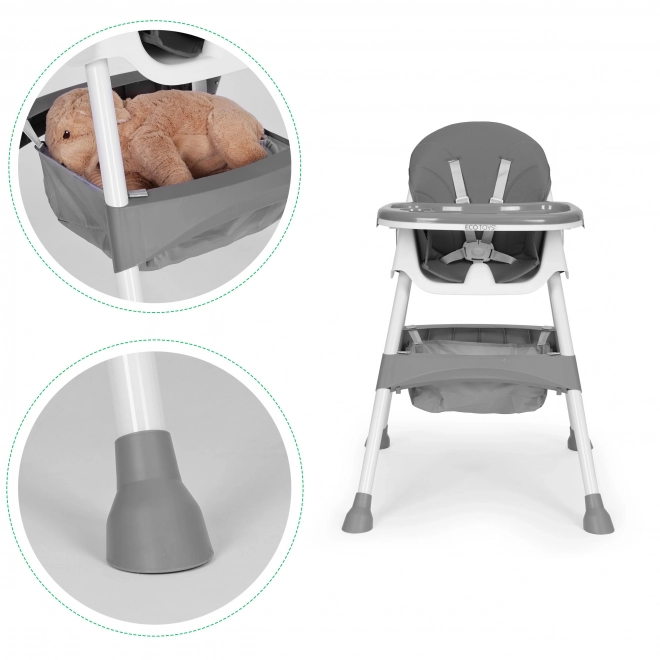 Sedia Pappa per Bambini con Vassoio e Cestino ECOTOYS