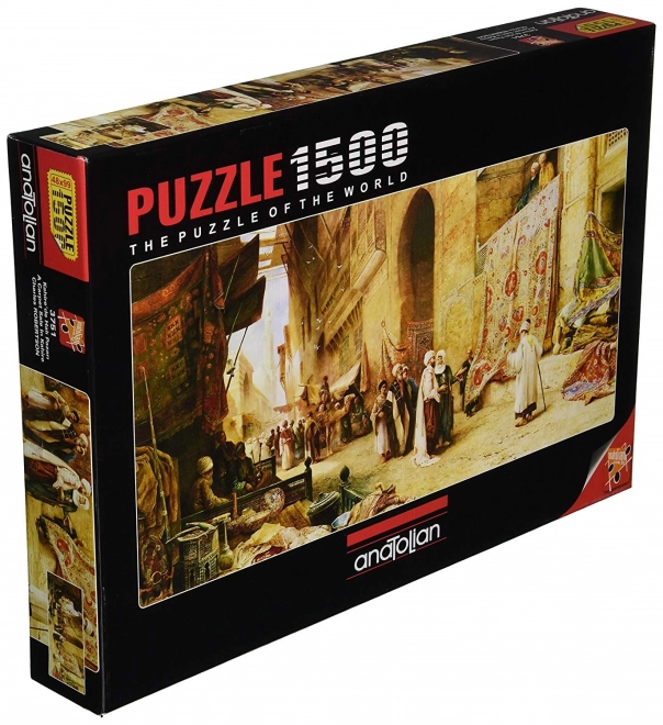 Puzzle panoramico Vendita di tappeti al Cairo 1500 pezzi