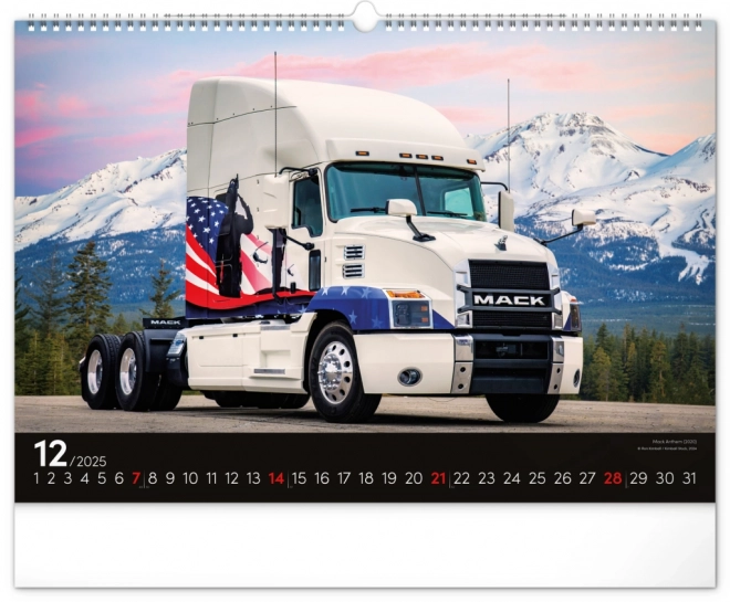 Calendario da Parete Trucks 2025