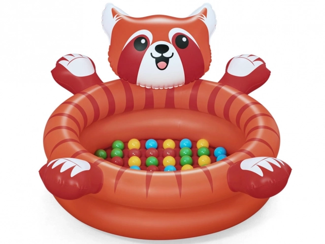 Piscina rossa a secco panda con palline