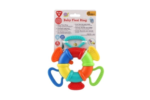 Sonaglio/Mordicchietto/Anello Flessibile plastica/silicone 15cm su carta 6m+