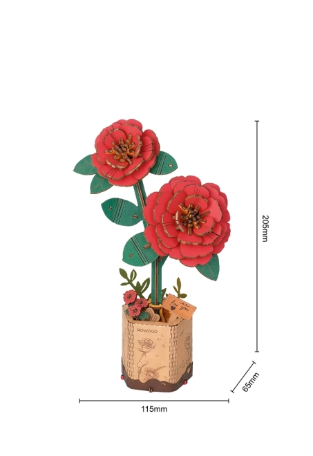 Fiore realistico come decorazione duratura