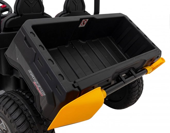Auto Pick-Up Speed 900 pro bambini nero + trazione 4x4 + pompa mobile + vano bagagli + telecomando + pala + LED audio