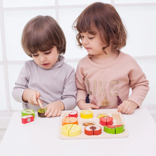 Frutta di Legno da Taglio Mondo Classico Set Montessori