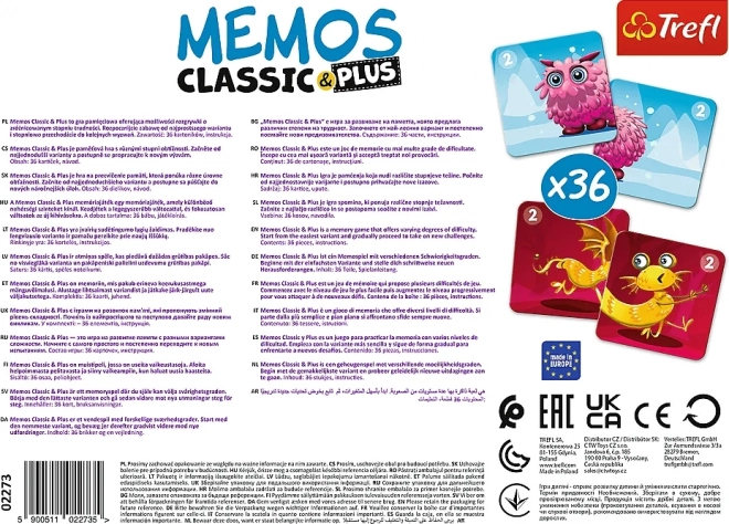 Trefl: Memos Classic Plus - Mostri Carini