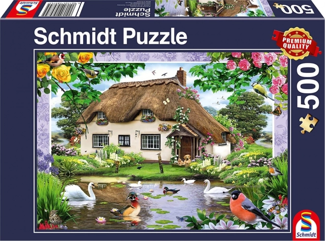 Puzzle romantico cottage 500 pezzi