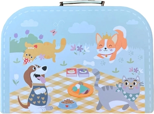 Set da Picnic in Legno con Frutta da Tagliare