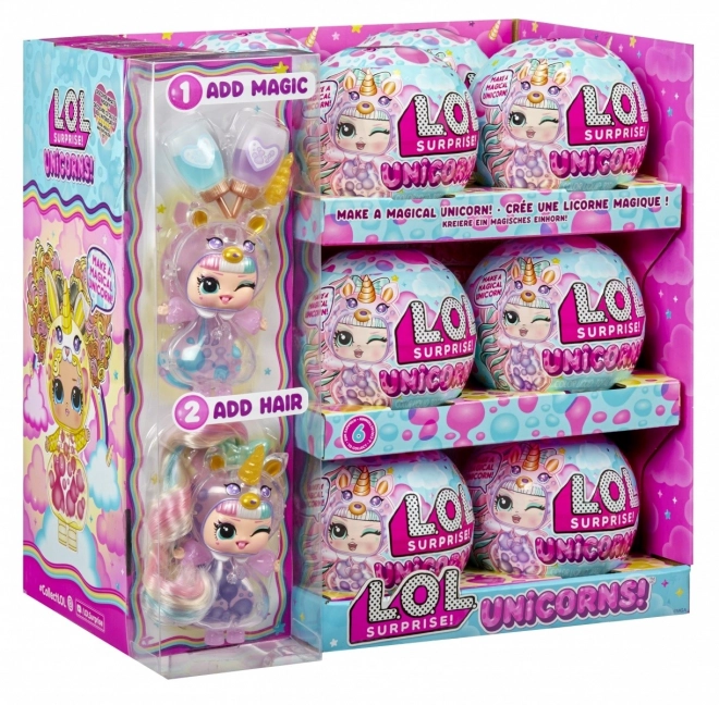 Lalka sorpresa unicorno L.O.L. display 12 pezzi