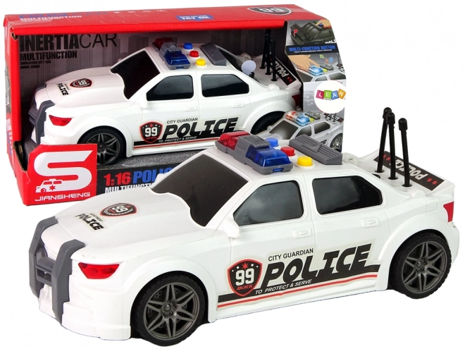 Auto Sportivo Polizia 1:16 Bianco Suono