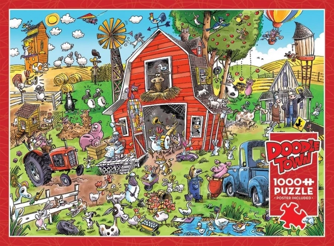 Puzzle DoodleTown: Azienda Pazzesca 1000 Pezzi