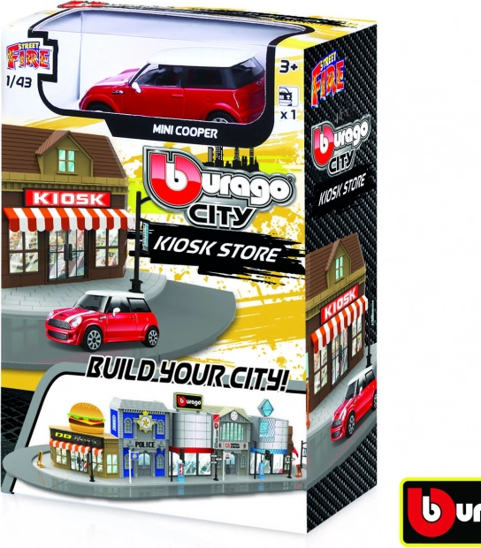 Modello di auto in metallo Bburago City 1:43 Negozio