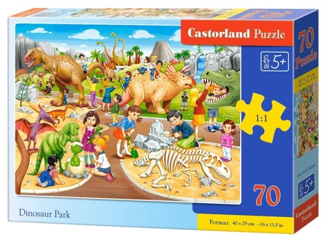 Puzzle il parco dei dinosauri 70 pezzi