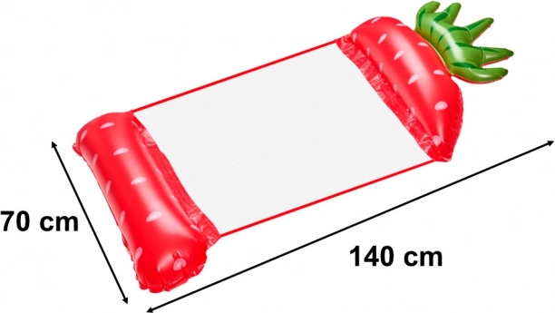 Amaca d'acqua gonfiabile a forma di fragola