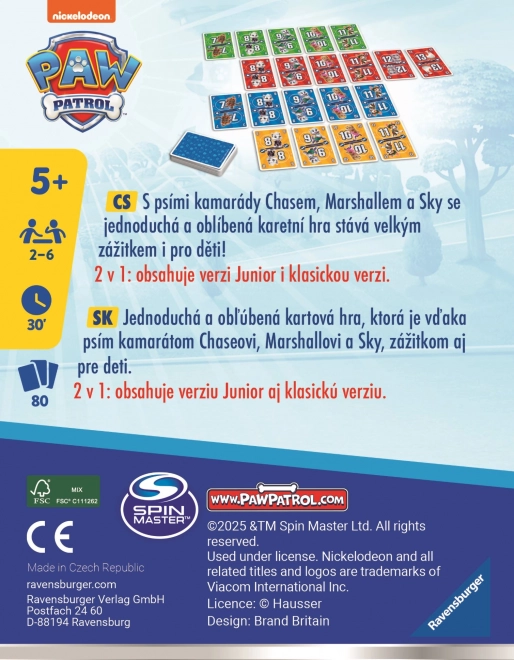 Ravensburger Gioco di carte Undici - Paw Patrol