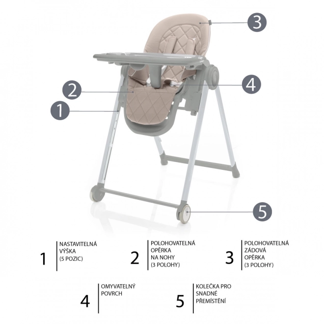 Sedia per bambini Space rosa fiore/grigio