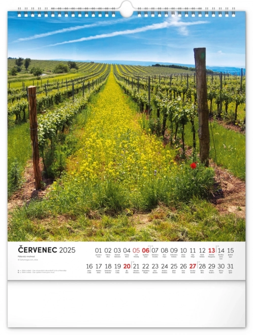 Calendario da parete Il fascino della Toscana Moravia 2025