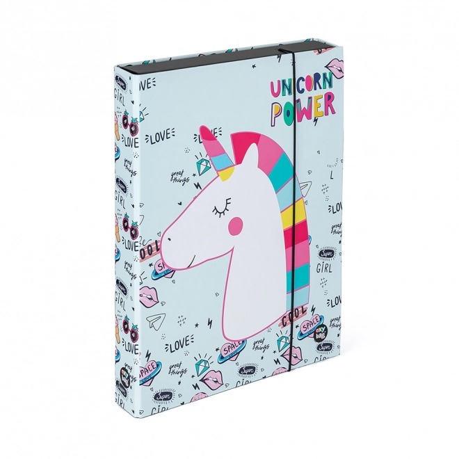 Scatola per quaderni A4 Jumbo Unicorn Iconic