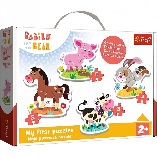 Puzzle Baby Trefl Fattoria 4 in 1