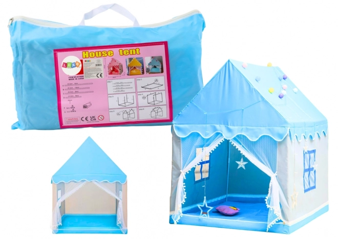 Tenda Gioco per Bambini Portatile Pieghevole Blu