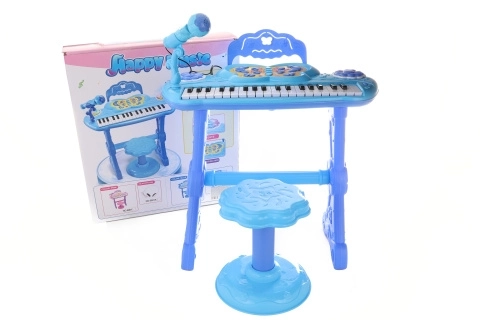 Pianoforte blu con adattatore