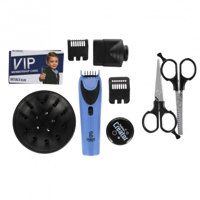 Set da parrucchiere per ragazzi con asciugacapelli e accessori