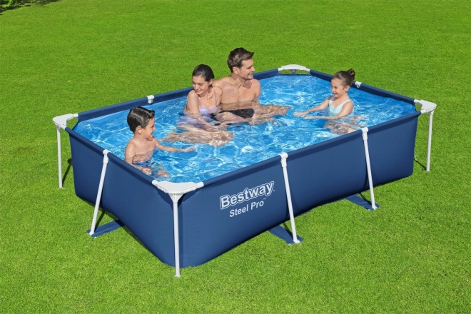 DeluxeJr Steel Pro Rack Pool 259x170x61 BESTWAY per giardino