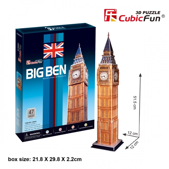 Puzzle 3D Big Ben di CubicFun