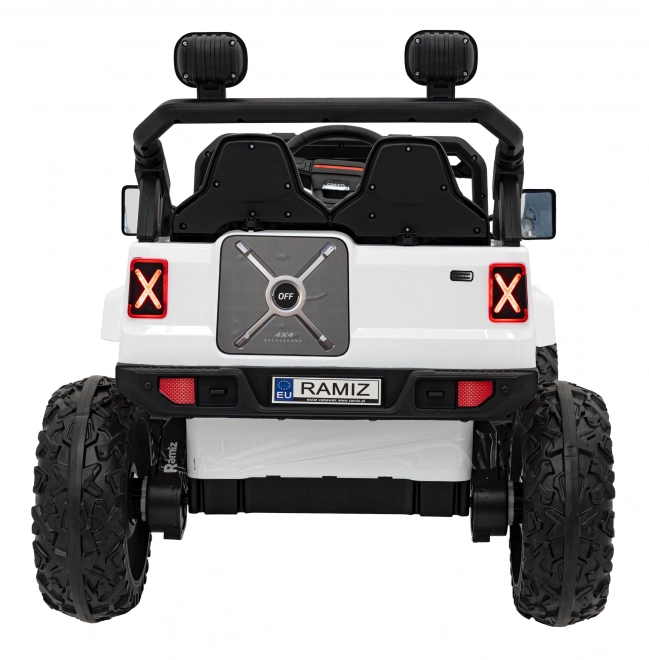 Auto elettrico per bambini fuoristrada Speed bianco