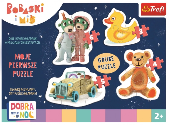 Puzzle Baby Classic Dobranoc Trefliki Na Noc