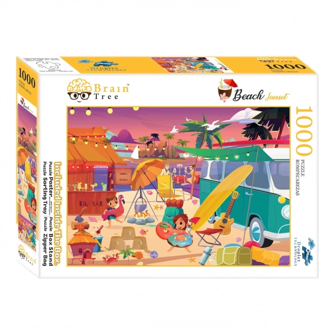 Puzzle Tramonto sulla Spiaggia 1000 Pezzi