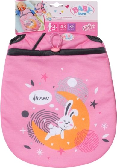 Sacco nanna per bambola BABY born, rosa con coniglietto