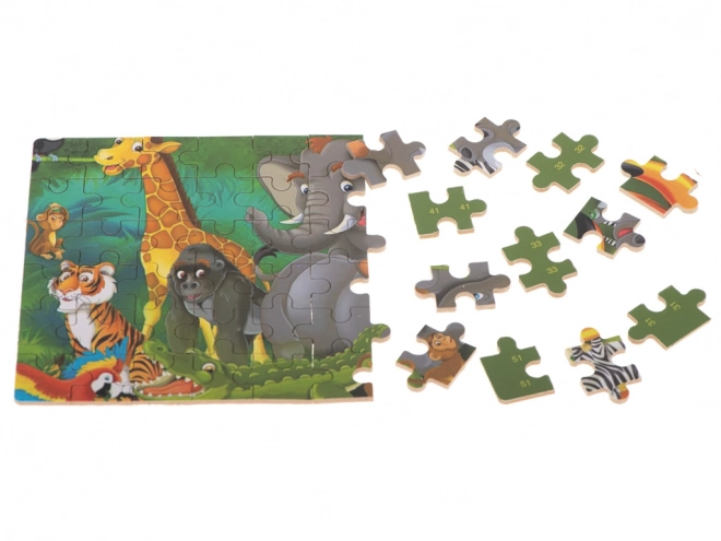 Puzzle per bambini magici in scatola giungla 60 pezzi