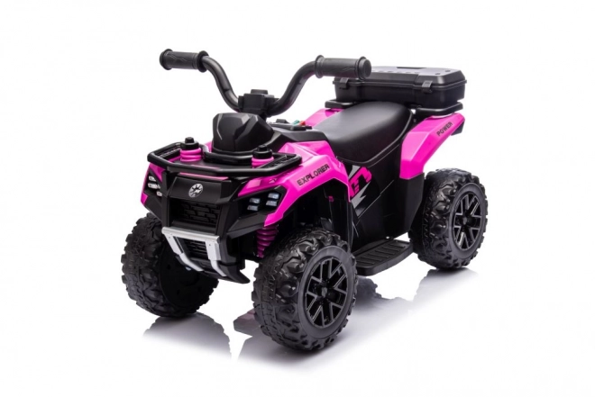 Quad elettrico per bambini explorer rosa
