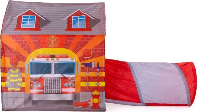 Tenda per bambini con tunnel Stazione dei pompieri IPLAY